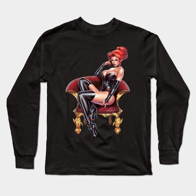 Red Queen Long Sleeve T-Shirt by Eliaschatzoudis